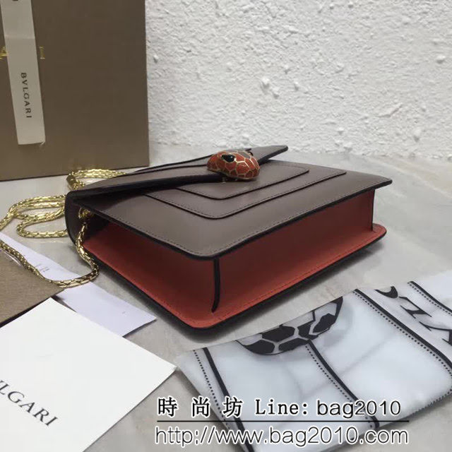 BVLGARI寶格麗 進口牛皮 時尚百搭 小號 鏈條單肩斜挎包 34559 FYD1121
